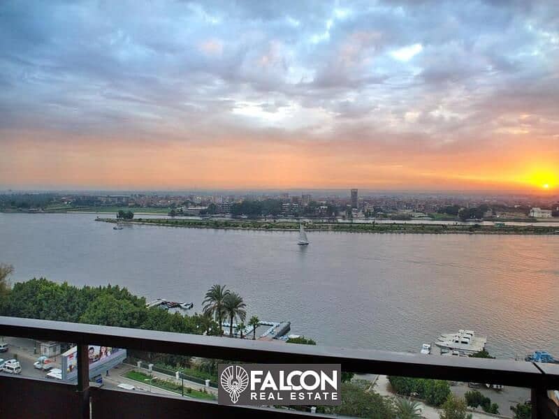 With 100% Nile View Hotel Furnished Apartment With Heights Investment Return 40m For Sale In Reve Du Nil Maadi Next To Hilton 3