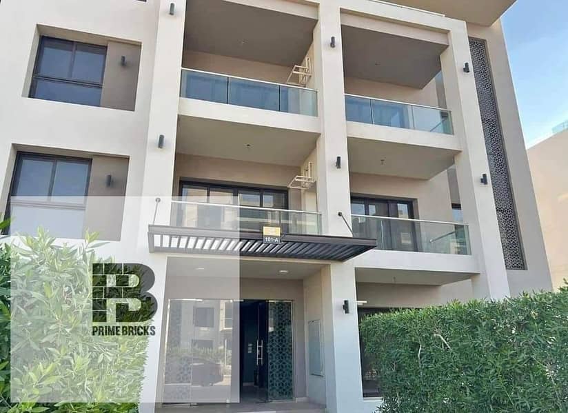 Garden Apartment for sale " Ready-To-Move, Fully-Finished " 147 sqm in The Address East compound in New Cairo 3