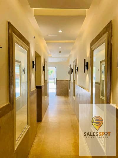 At the lowest price, a bargain apartment for sale (3 rooms) with a landscape view in (Sarai) Compound, minutes from the Fifth Settlement