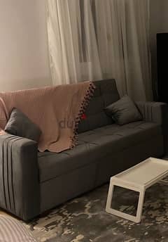 كنبة ١٨٠ سم رمادي - living room sofa 0