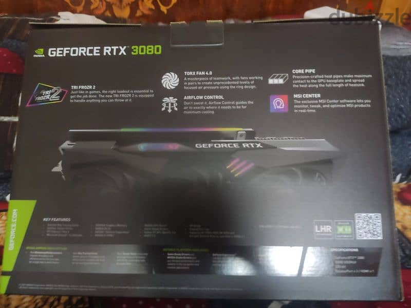 كرت شاشه rtx 3080 10 giga 5