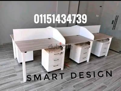 خلية عمل  - work station - Partition خشب mdf إسباني مقاس الفرد ١٢٠*٦٠