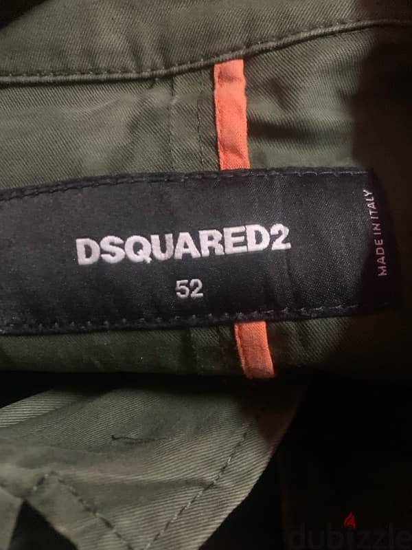 DSQUARED2  D-Ring Strap Military Jacket Size 52-L fit M 4