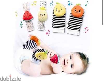 New baby rattle socks & wrist toys for 650 egp