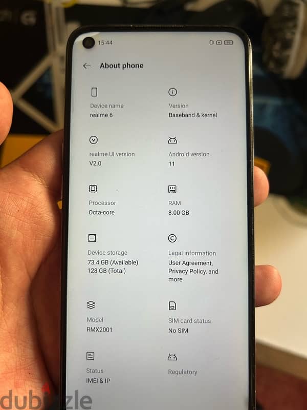 Realme 6 used for sale 3