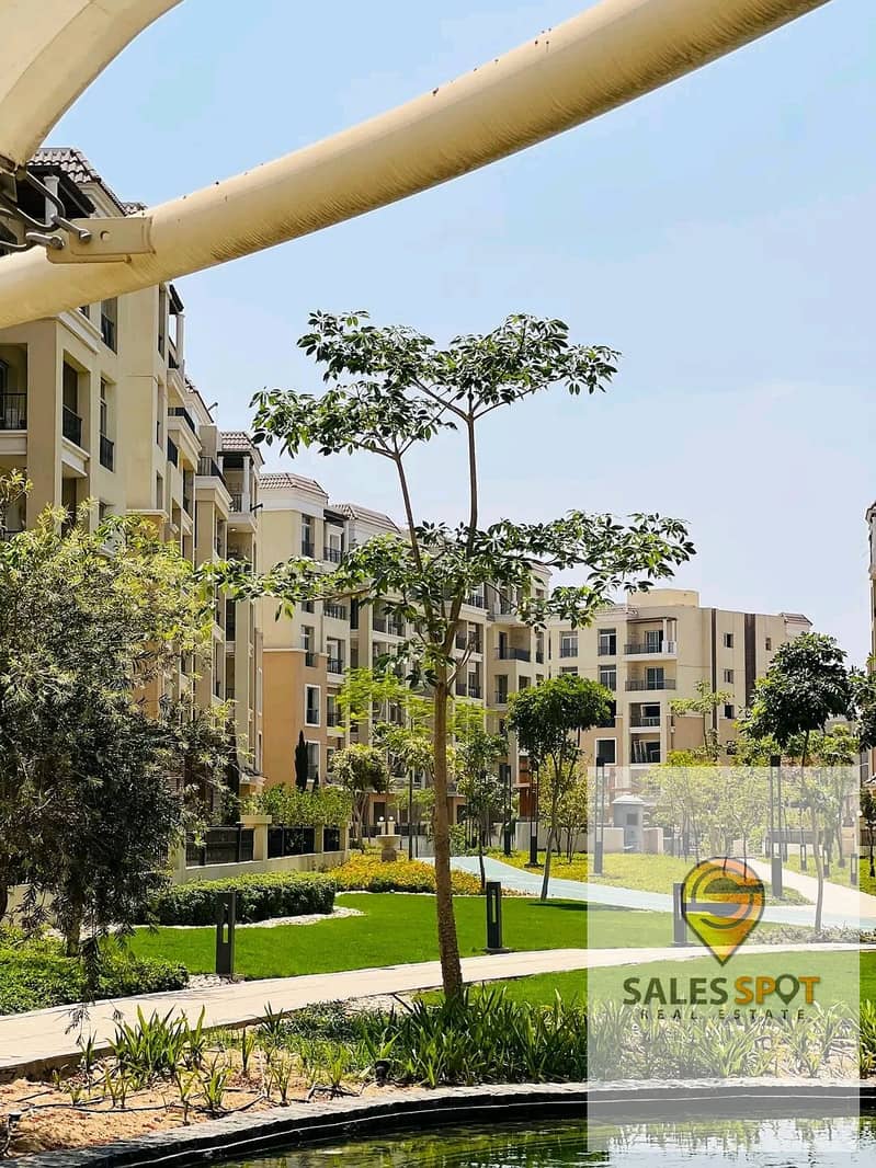 Apartment (3 rooms) for sale in Prime location, minutes from the Fifth Settlement, at half the price, in Sarai Compound, at half the price, and you ca 5