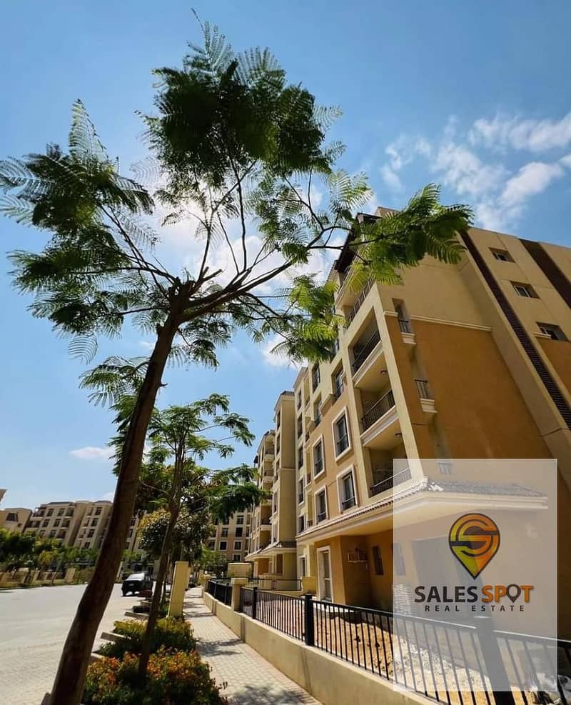 On Suez Road, own a 158-meter apartment with a private garden Prime location for sale next to Madinaty and minutes from the Fifth Settlement at the lo 7