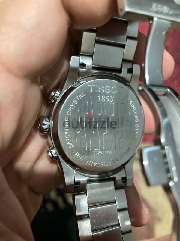 tissot watch original  ساعة تيسوت اصلية بحالة فوق الممتازة 6