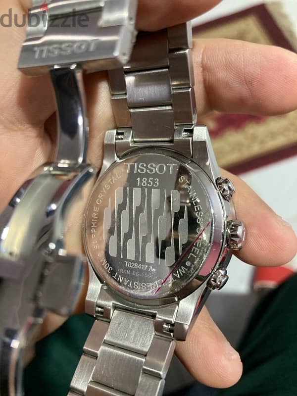 tissot watch originalجديدة لم تستخدم  ساعة تيسوت اصلية بجميع مشتملاتها 2