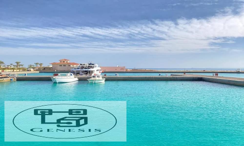 Chalet 105m finished with the most beautiful sea view in Soma Bay Hurghada with installments 15