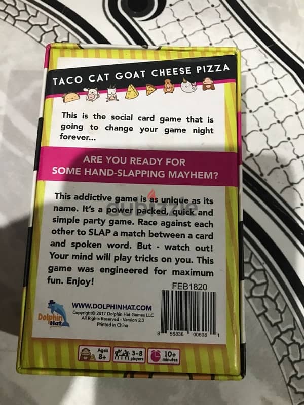 للبيع لعبة Nilco Taco Cat Goat Cheese Pizza Board Game 1