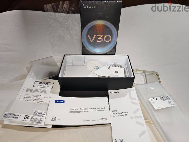 vivo 30  بضمان محلي . . . بكامل مشتملاته ،،،حالته زيرو 6