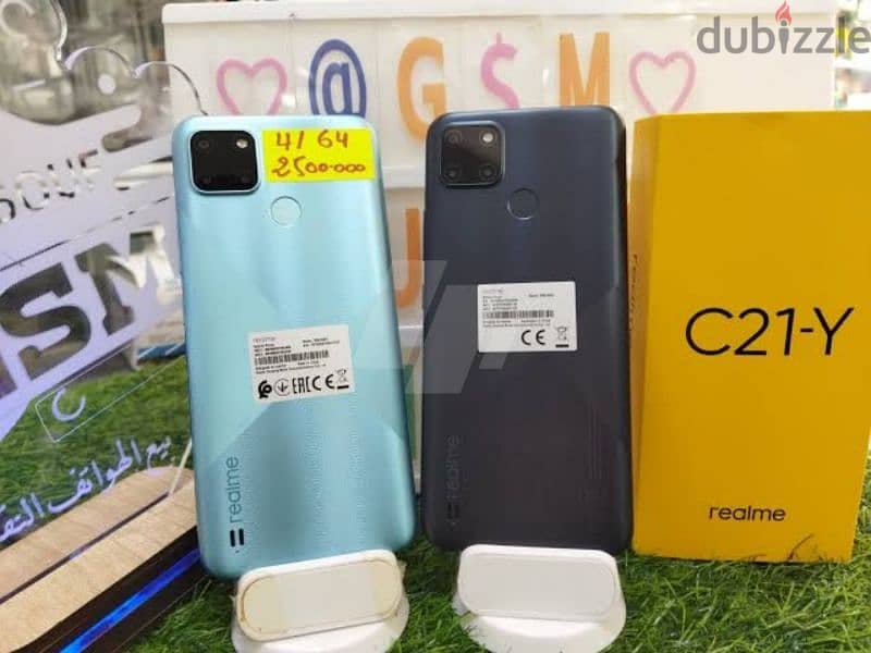 تلفون  G64 Realme C 21y 4 ram متوفر اللون الازرق 0