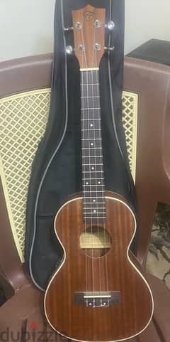 Chard plugged ukulele with case 0