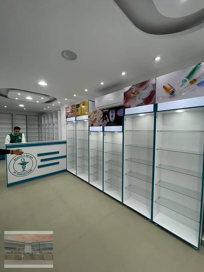 Fully Finished Pharmacy for Rent at Mokattam 3