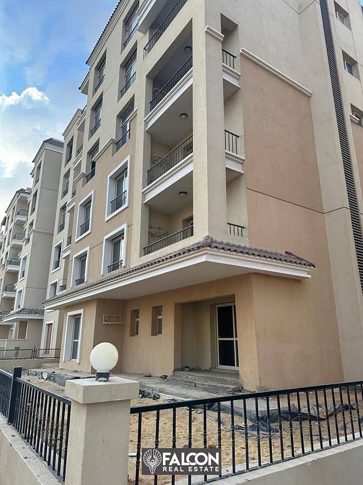 Apartment for sale in Sarai New Cairo, next to Madinaty, 205 meters with a private garden of 187 meters, with a 42% discount for cash payments. 6