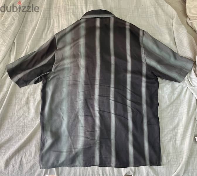 DIESEL Striped Shirt with Logo Applique (Size M) Original 2