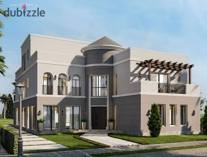 Own a villa with a private swimming pool in installments over 8 years in Sheikh Zayed next to Dahshur Link Road from Garden Lakes 0