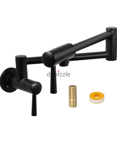 stainless steal pot filler faucet black