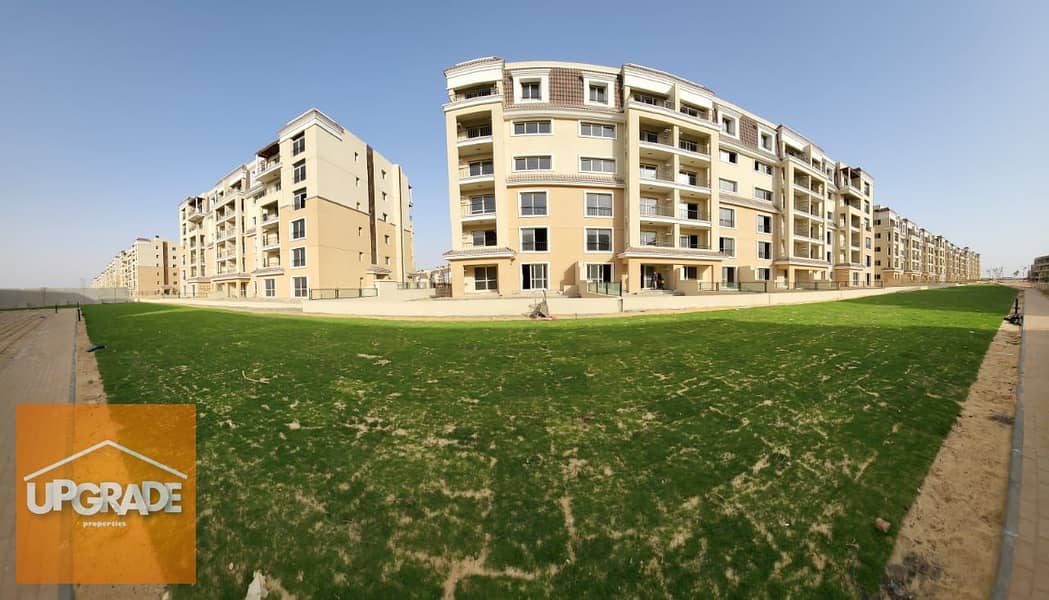 Apartment for sale 157m, view scape and lakes, next to Madinaty, with a 42% cash discount, in Sarai Compound, New Cairo, Mostakbal 4