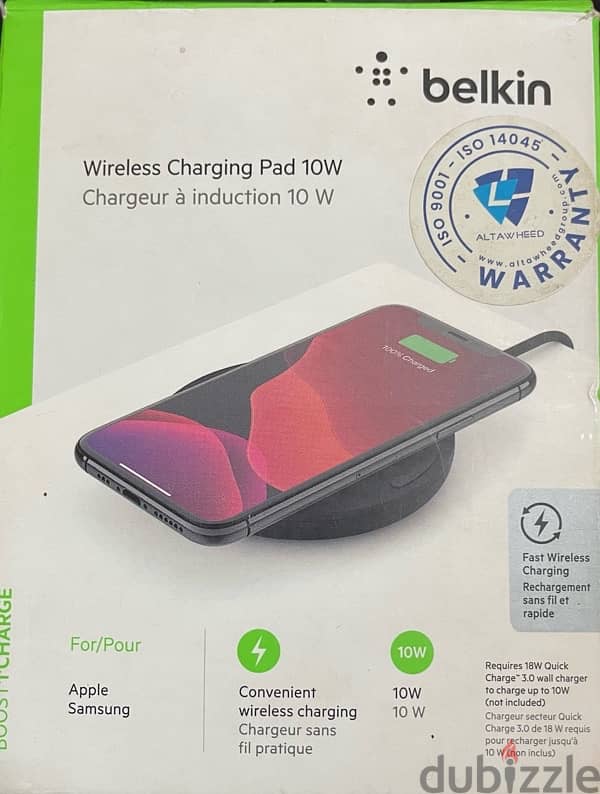 Belkin Boost Charge Wireless Charging Pad 10W 1