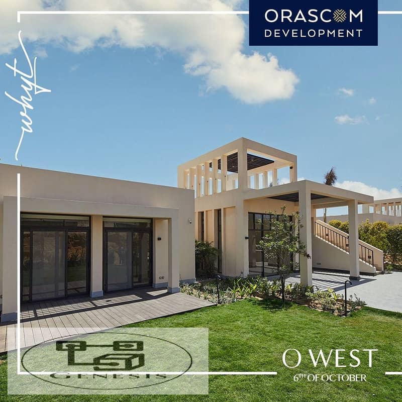 Own your luxurious apartment in O West Compound, in a prime location at the heart of October City, by Orascom. 30