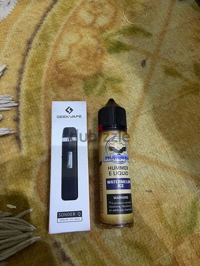 vape sonder& liquid water melon ice