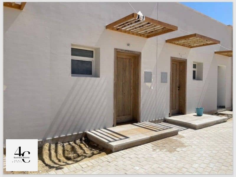 Beach chalet with garden for sale in seashore 130 + 59m fully finished, Installments 1