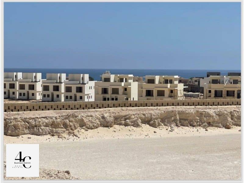 Beach chalet with garden for sale in seashore 130 + 59m fully finished, Installments 4