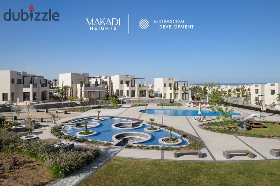 Apartment for sale in Hurghada and Makadi Heights Bay in installments with a 10% down payment Orascom 6