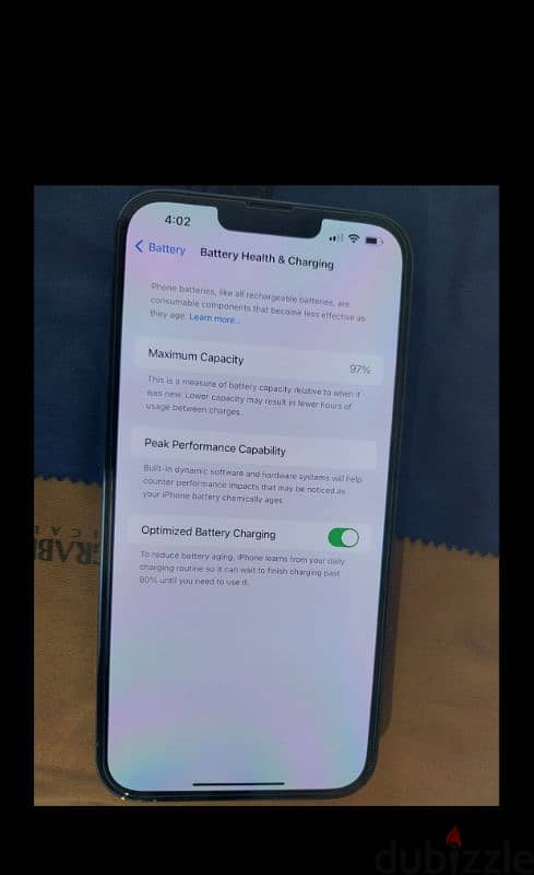 iphone 13 pro max battery 97% 5