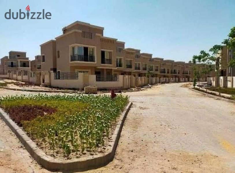 For sale townhouse 3BR fully serviced compound in front of Cairo Airport, in installments 3