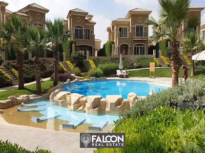 Distinctive 3-storey villa for sale in Stone Park, Fifth Settlement, next to Katameya Heights, New Cairo