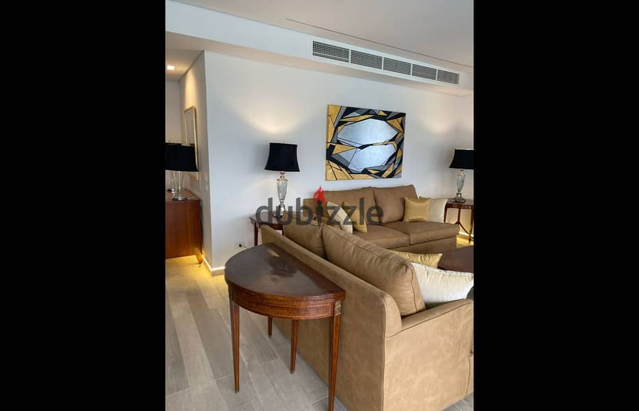 Furnished apartment for rent, distinguished with a swimming pool and garden in Lake View Residence Compound 6