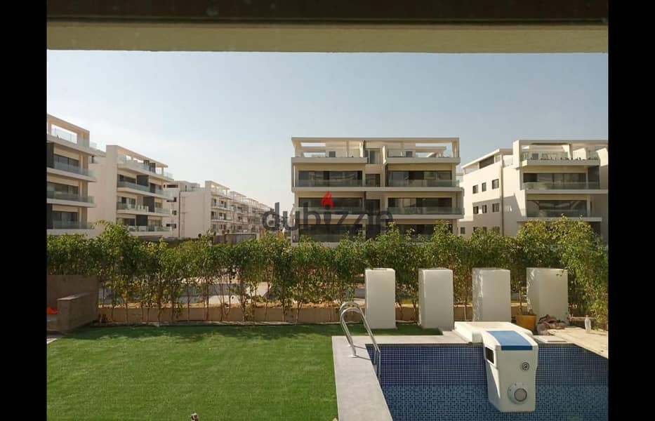 Furnished apartment for rent, distinguished with a swimming pool and garden in Lake View Residence Compound 11