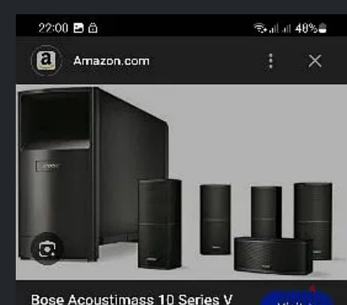 Bose Acoustimass 10 Series V Home Theater Speaker System, Black 0