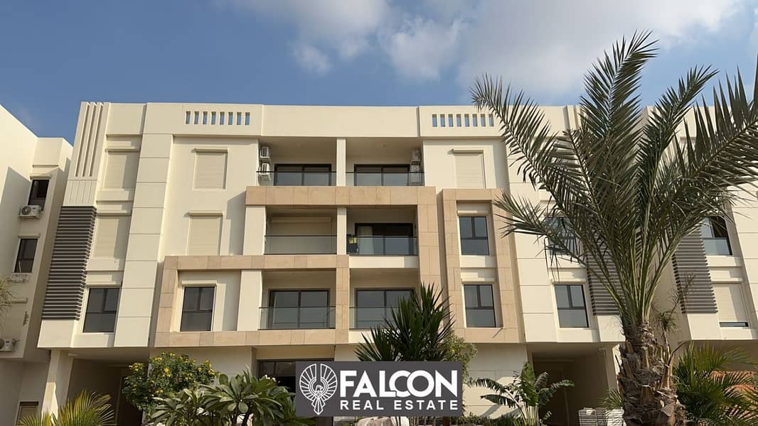 Apartment 113m fully finished with air conditioners in front of City Center Almaza and Dar Al Eshara, Al Jar Compound 18