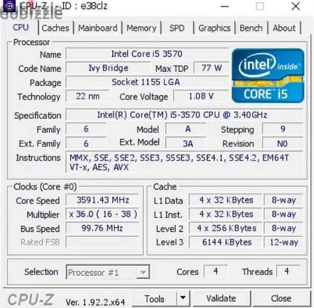 motherboard/مازربورد جيل تالت 1