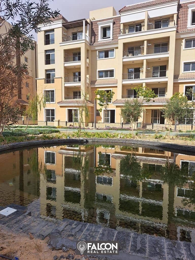 For sale duplex with garden (42% cash discount + installments) in New Cairo in Sarai Compound next to Madinaty 2