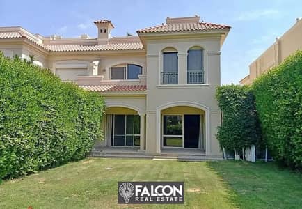 Double View on green area villa ready to move in El Patio Prime by La Vista very prime location for sale with installments in El Shorouk City