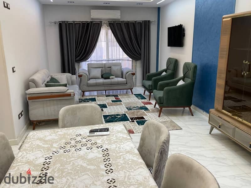 Furnished apartment for rent in Paradise Compound, Mohandiseen, Fifth Settlement, next to the American University 1