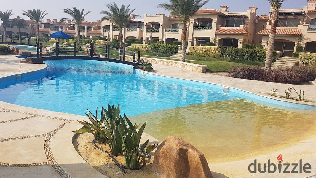 شالية استلام فوري متشطب بجاردن خاصة للبيع في لافيستا جاردينز العين السخنة la vista gardens ain sokhna 8