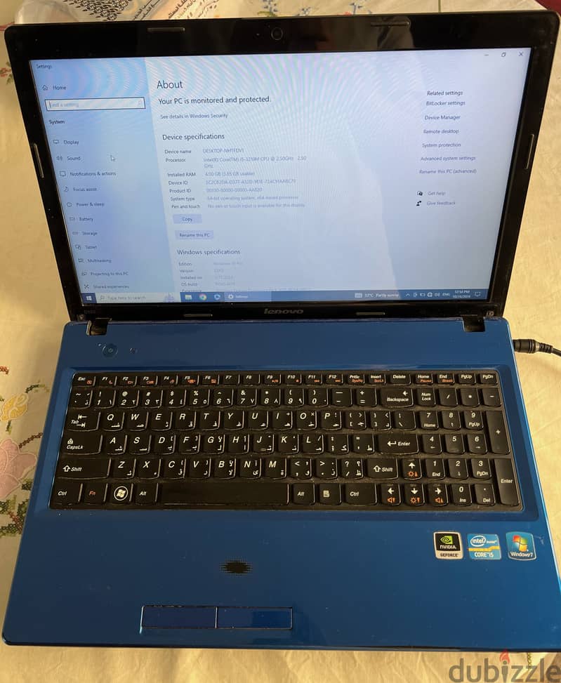 Lenovo ( Intel core i5-3210M CPU @ 2.50GHz  2.50 GHz ) 1