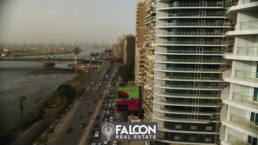 5-room hotel apartment, immediate delivery, in Nile Pearl Towers, Maadi Corniche, next to Hilton Maadi 3