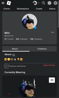 Roblox account 0