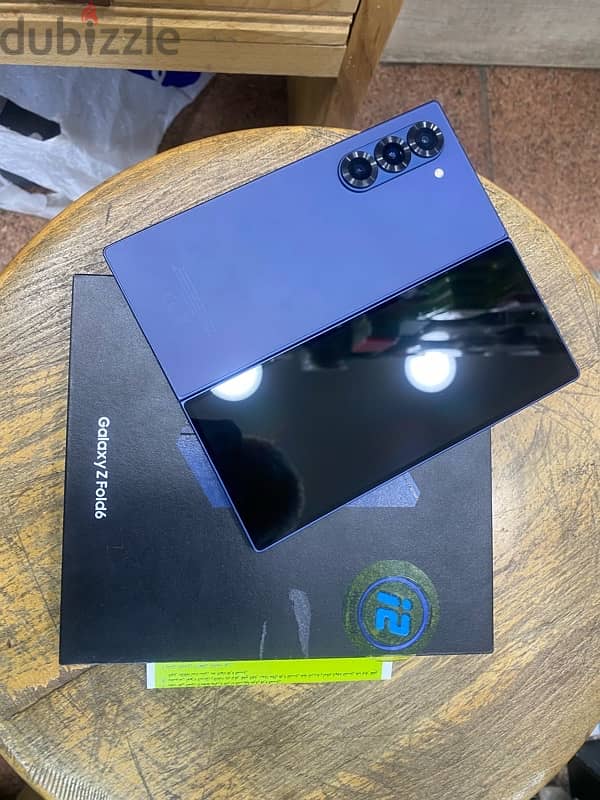 Galaxy Z Fold 6 dual sim 256G Blue Silver جديد بضمان الوكيل 2