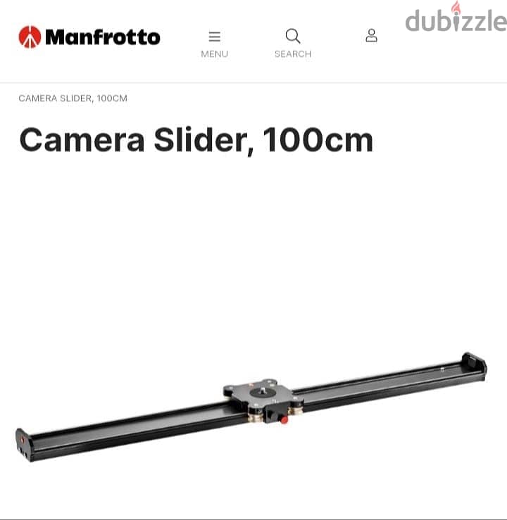 Manfrotto Camera Slider 100cm (39.4″) MVS100A 0