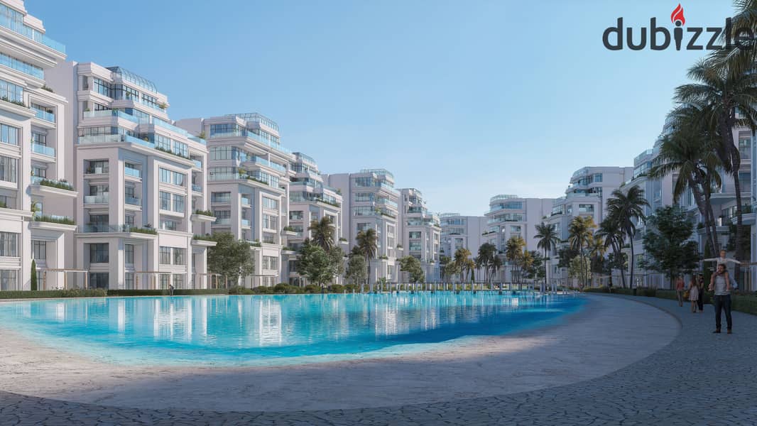 Apartment for sale at launch price in the Administrative Capital, at a price of 26,000 pounds per square meter, directly on the lagoon, Lumia R7 Compo 2