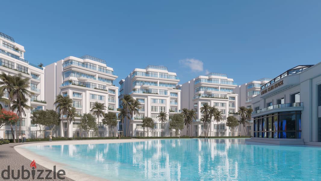 Apartment for sale at launch price in the Administrative Capital, at a price of 26,000 pounds per square meter, directly on the lagoon, Lumia R7 Compo 3