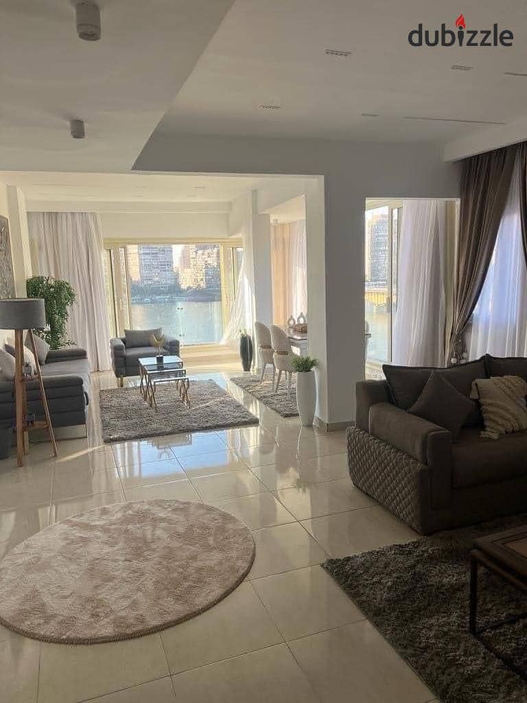 Hotel apartment for sale with furnishings and modern appliances on the Nile Corniche, Maadi Towers 0